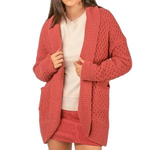 27. Women's Brick Textured Cardigan NWT